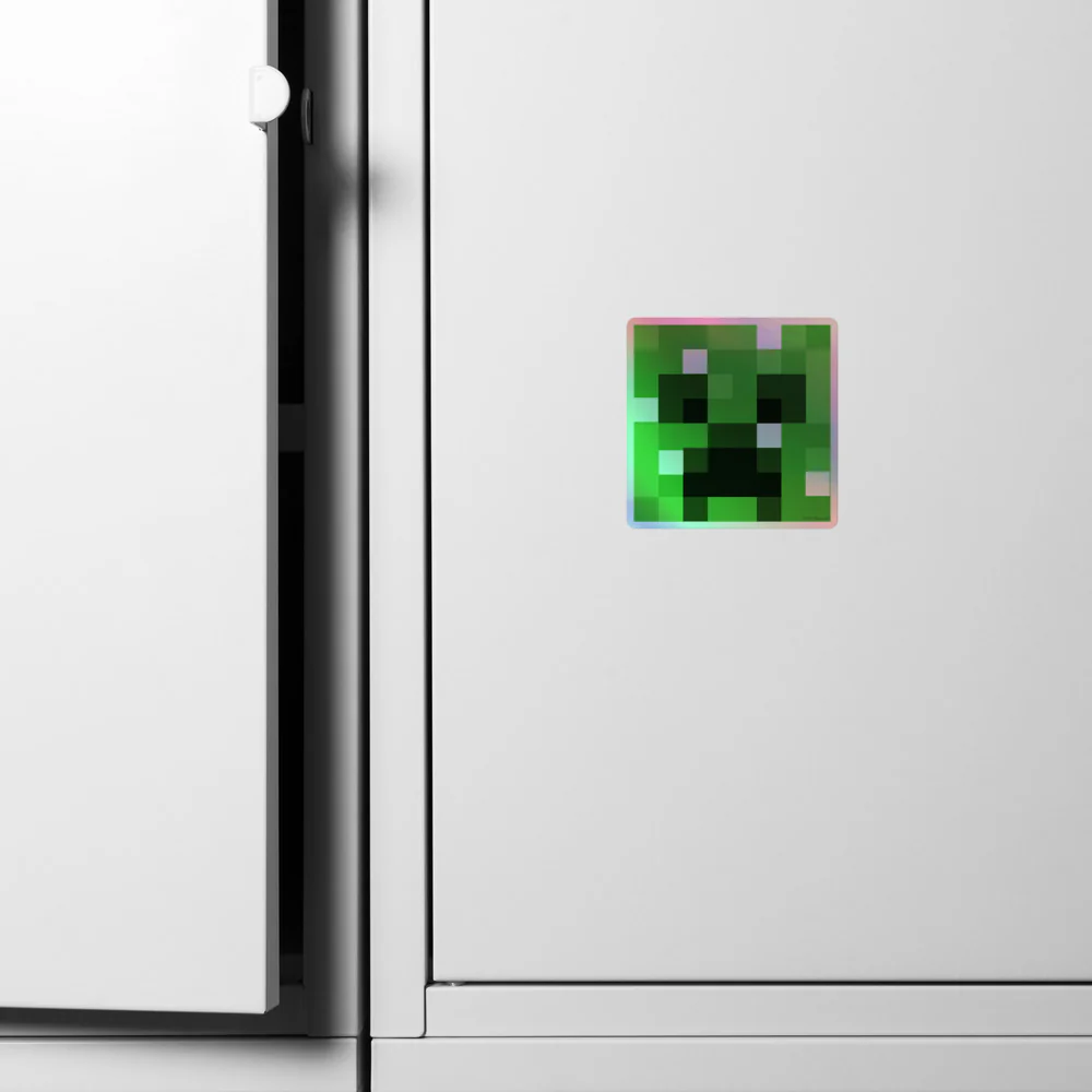 Minecraft Creeper Holographic Sticker - Image 8