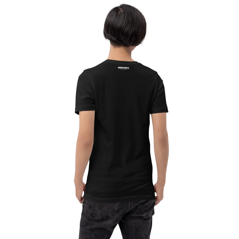 Minecraft Tuned In Creeper Embroidered Adult T-Shirt - Image 19